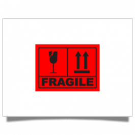 Fragile/This Way Up Shipping Label