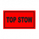 Top Stow Shipping Label